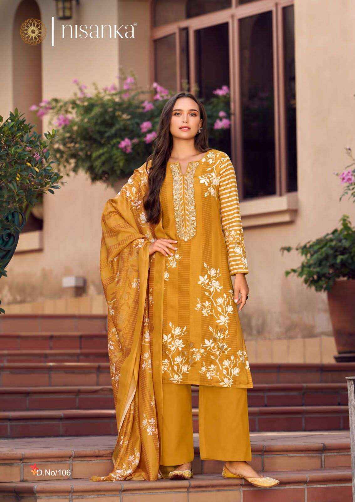 Nisanika Avatara Lawn Cotton Dress Material (7 pcs Catalogue)
