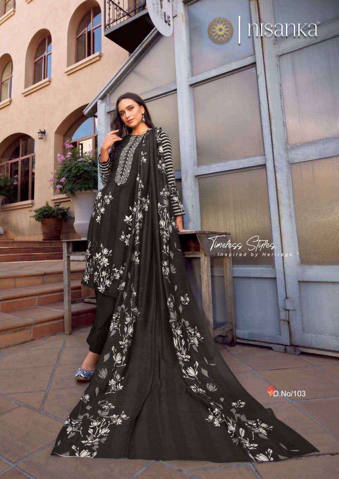 Nisanika Avatara Lawn Cotton Dress Material (7 pcs Catalogue)