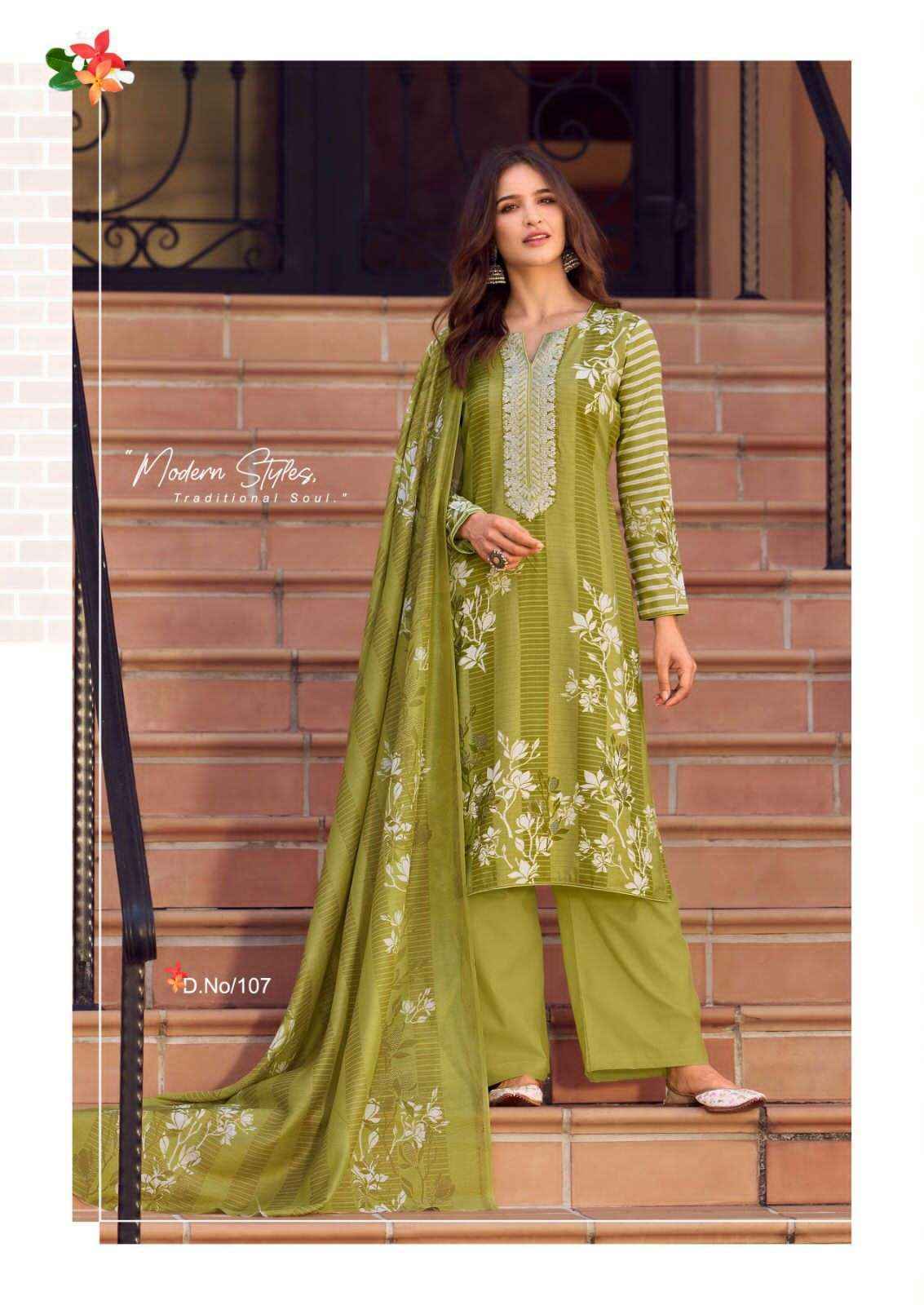 Nisanika Avatara Lawn Cotton Dress Material (7 pcs Catalogue)
