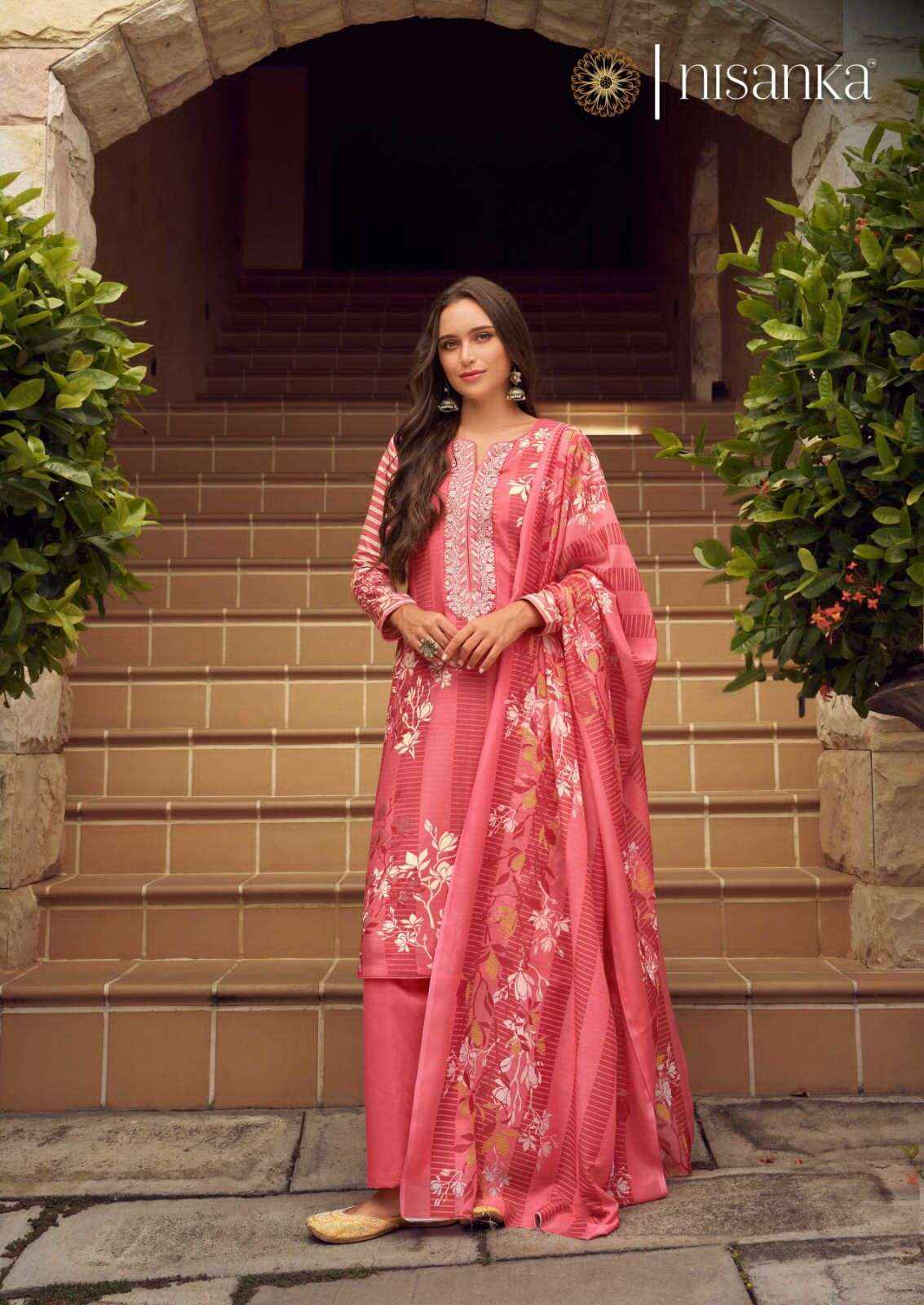 Nisanika Avatara Lawn Cotton Dress Material (7 pcs Catalogue)