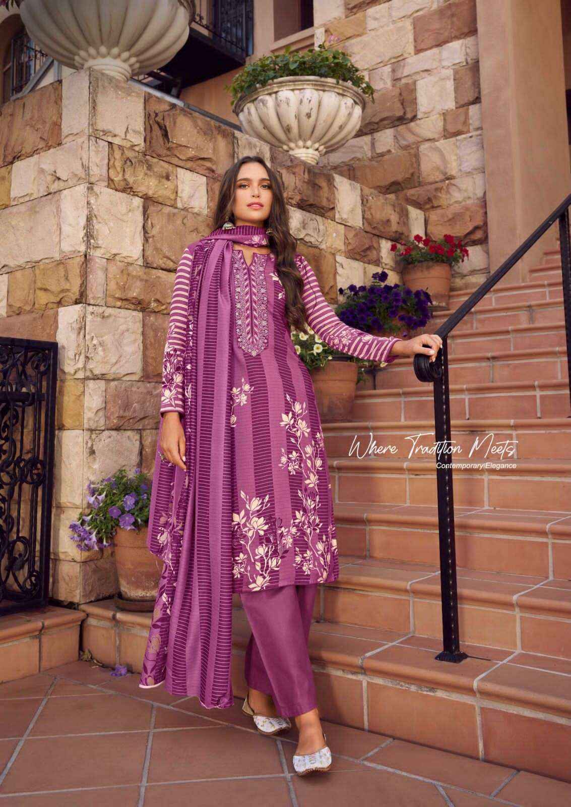 Nisanika Avatara Lawn Cotton Dress Material (7 pcs Catalogue)