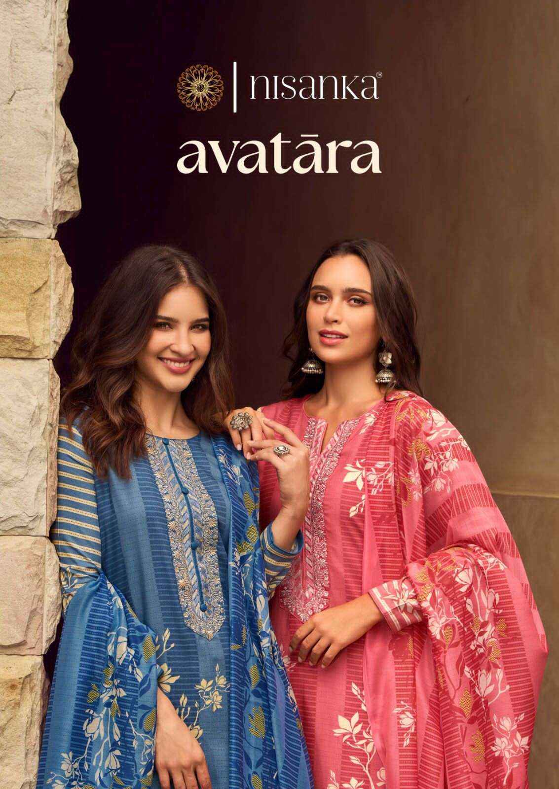 Nisanika Avatara Lawn Cotton Dress Material (7 pcs Catalogue)