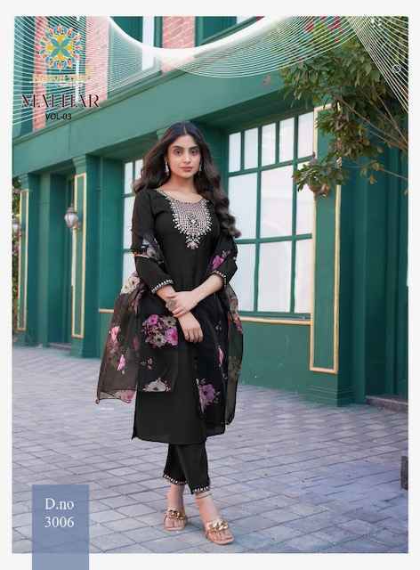 Passion Tree Malhar Vol-3 Roman Silk Readymade Suit (8 pcs Catalogue)