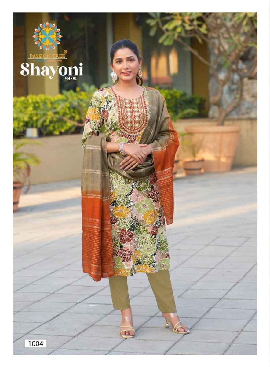 Passion Tree Shayoni Vol 1 Rayon Kurti Combo 8 pcs Catalogue