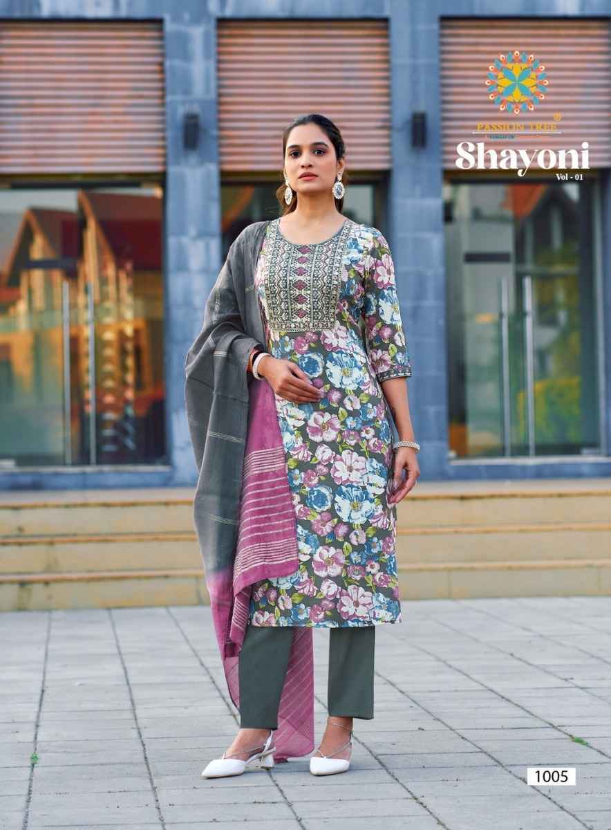 Passion Tree Shayoni Vol 1 Rayon Kurti Combo 8 pcs Catalogue