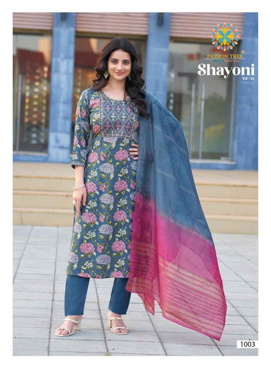 Passion Tree Shayoni Vol 1 Rayon Kurti Combo 8 pcs Catalogue