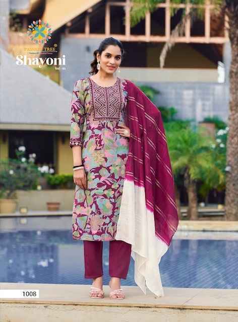 Passion Tree Shayoni Vol 1 Rayon Kurti Combo 8 pcs Catalogue