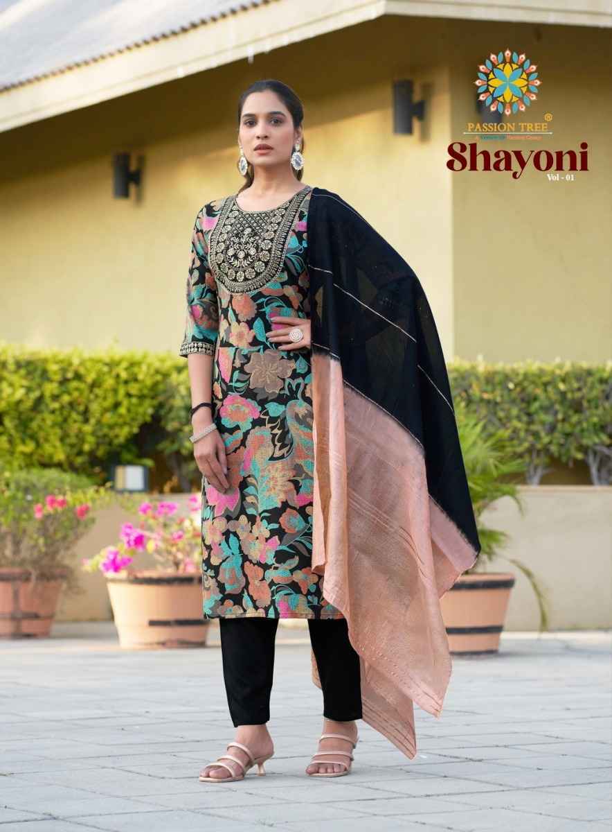 Passion Tree Shayoni Vol 1 Rayon Kurti Combo 8 pcs Catalogue