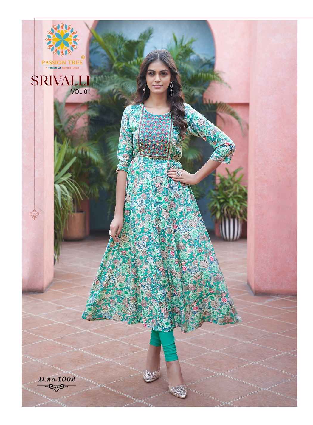 Passion Tree Shrivalli Vol-1 Rayon Kurti (8 pcs Catalogue)