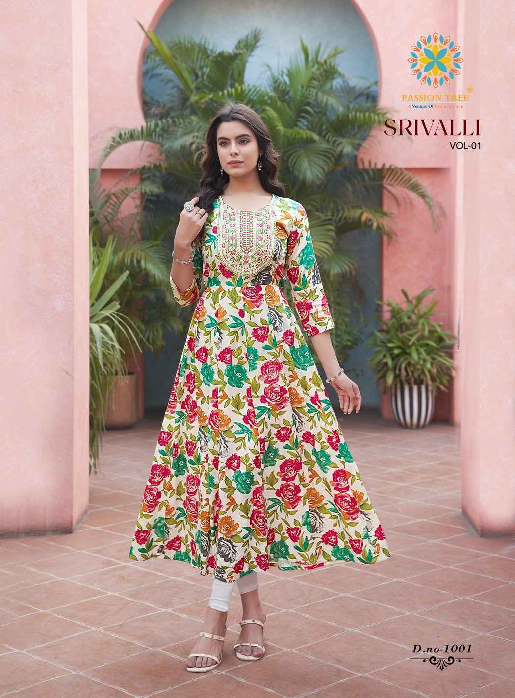 Passion Tree Shrivalli Vol-1 Rayon Kurti (8 pcs Catalogue)