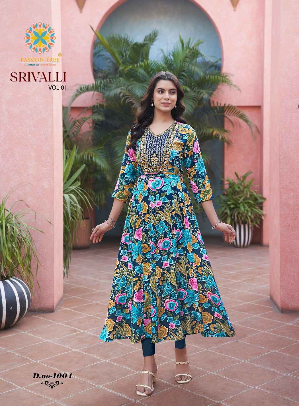 Passion Tree Shrivalli Vol-1 Rayon Kurti (8 pcs Catalogue)