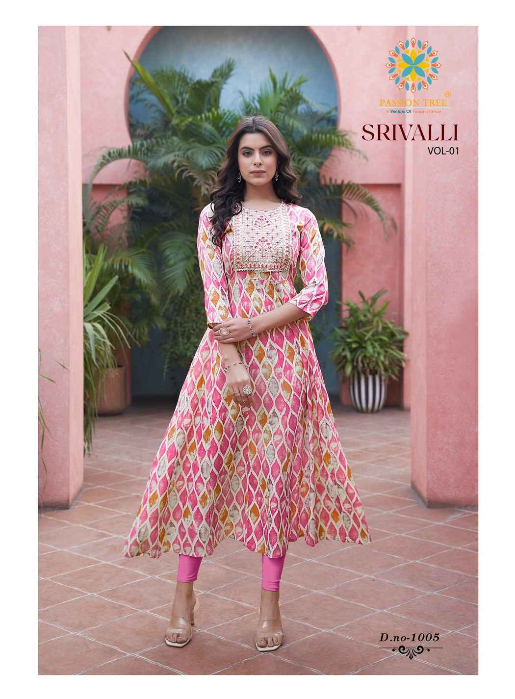 Passion Tree Shrivalli Vol-1 Rayon Kurti (8 pcs Catalogue)