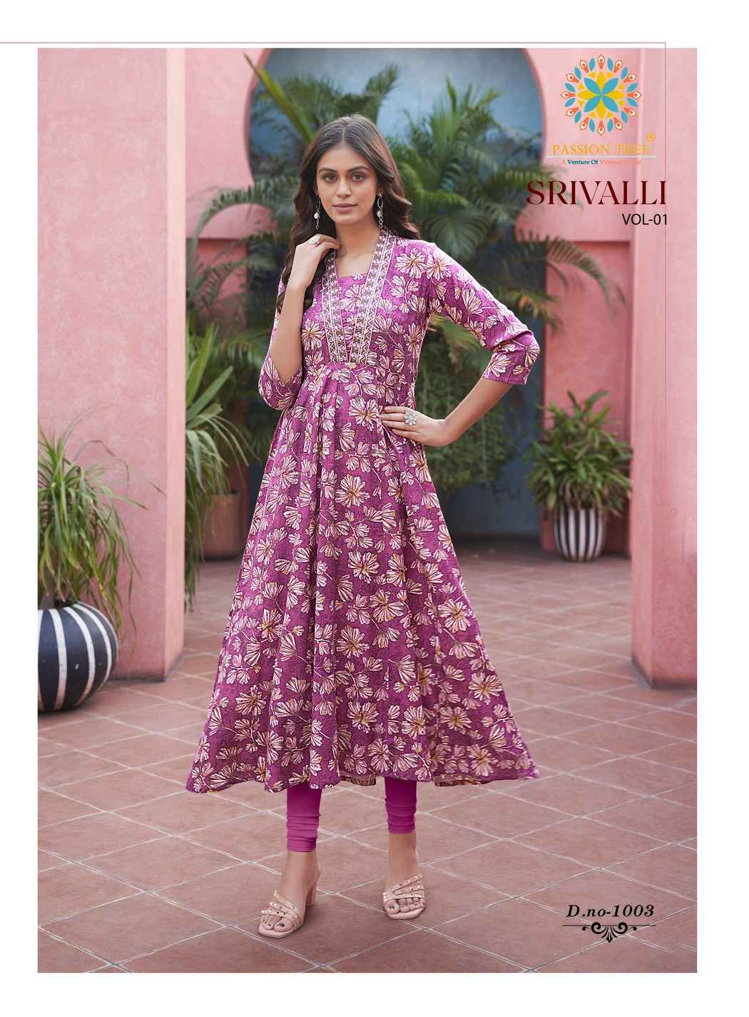 Passion Tree Shrivalli Vol-1 Rayon Kurti (8 pcs Catalogue)