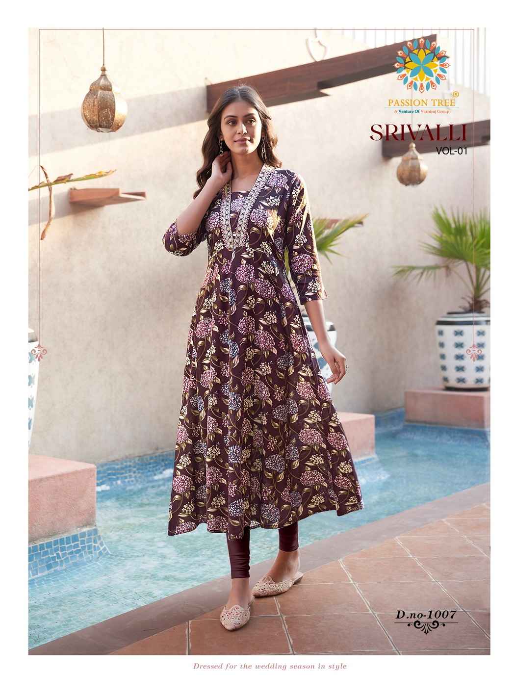 Passion Tree Shrivalli Vol-1 Rayon Kurti (8 pcs Catalogue)