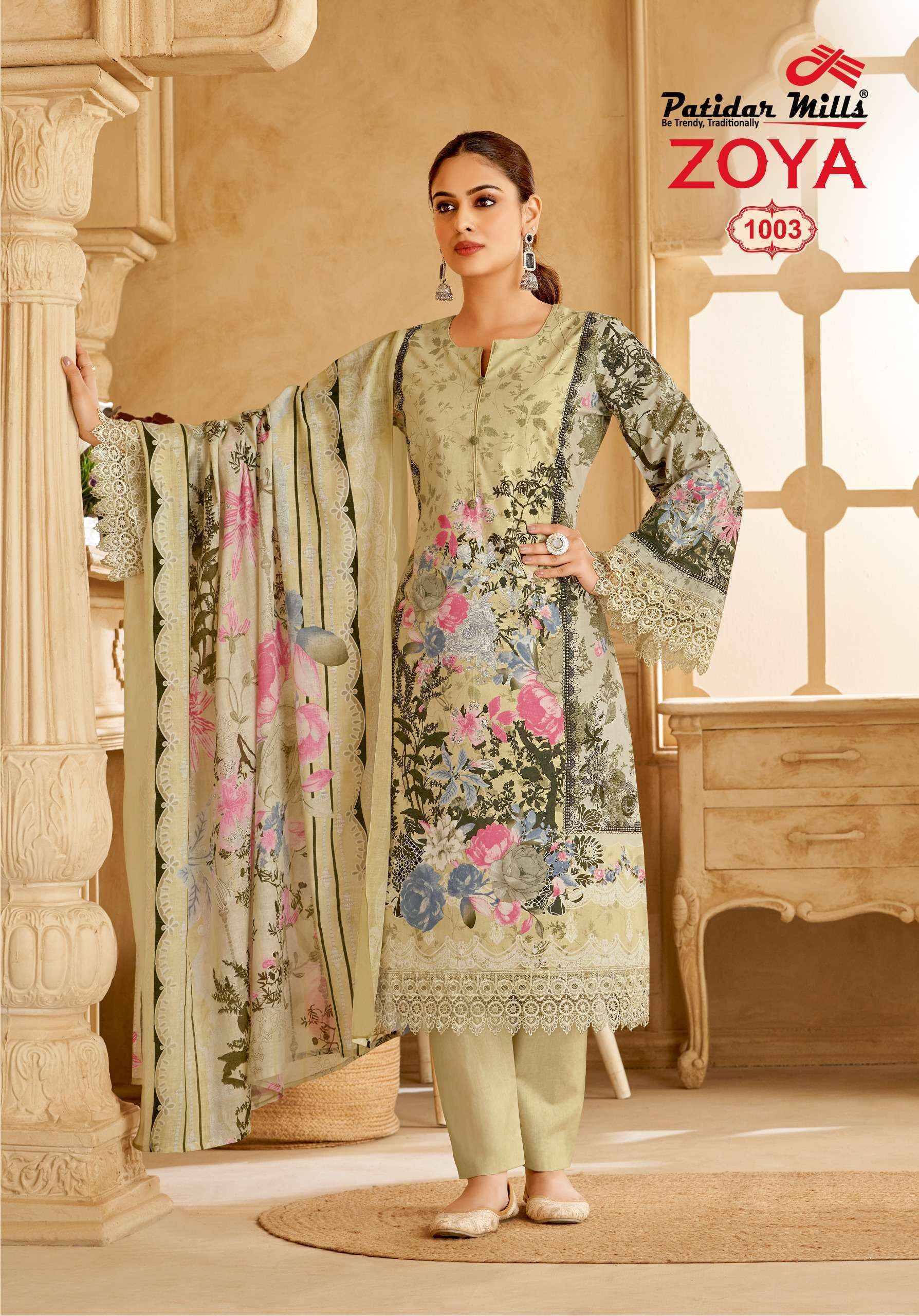 Patidar Mills Zoya Vol-1 Cotton Dress Material (8 pcs Catalogue)