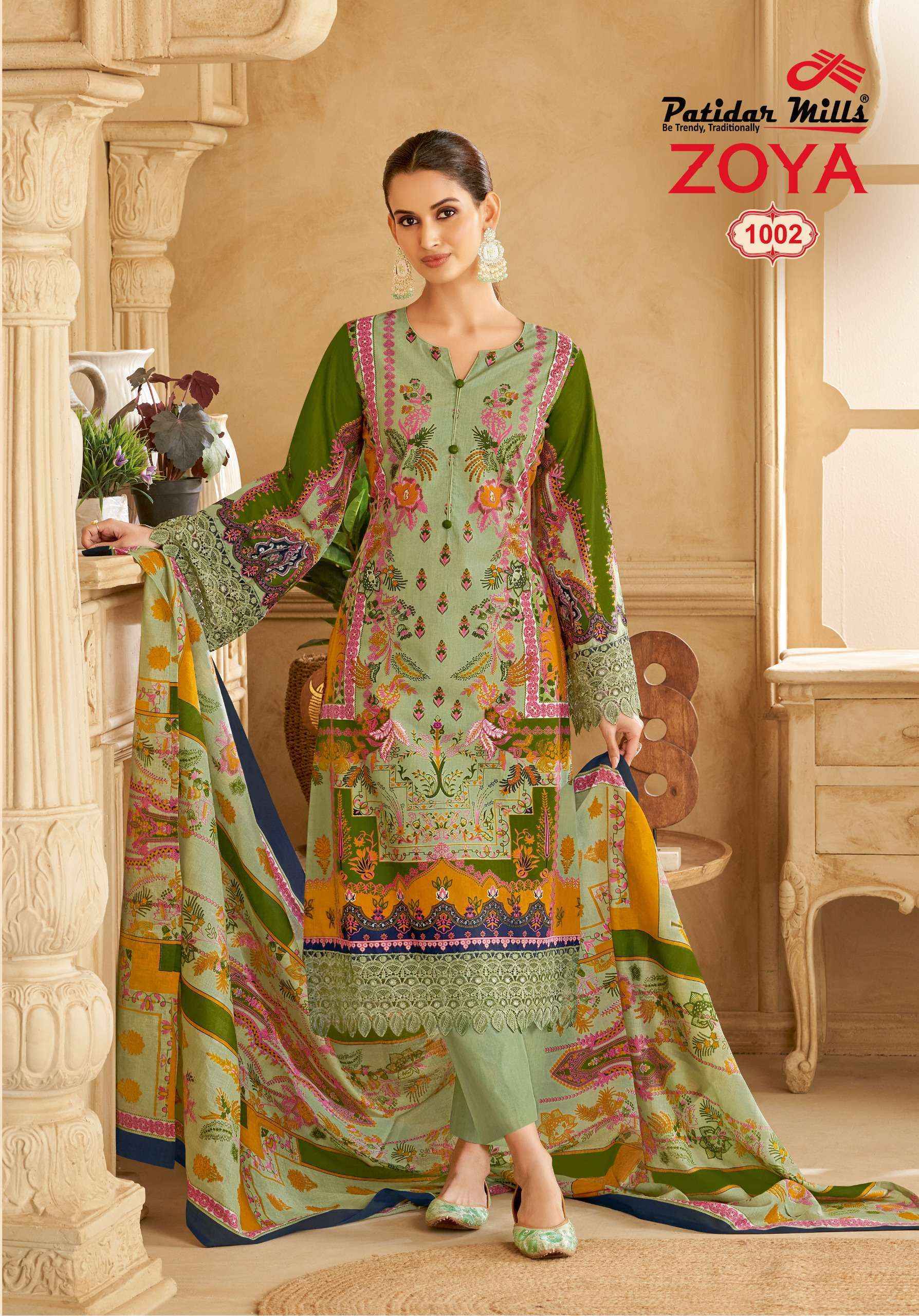 Patidar Mills Zoya Vol-1 Cotton Dress Material (8 pcs Catalogue)