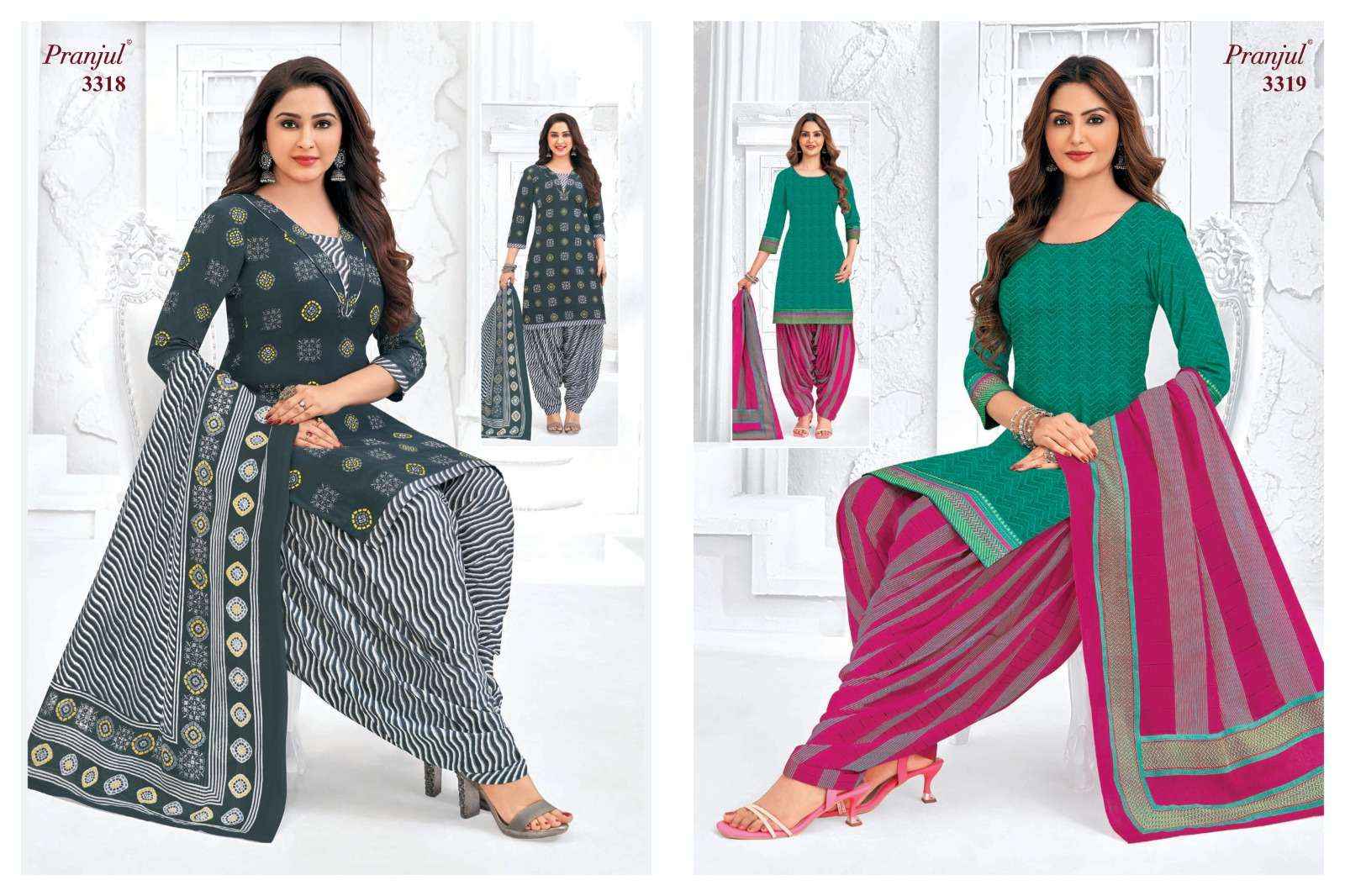 Pranjul Priyanshi Vol-33 Cotton Dress Material (36 pcs Catalogue)