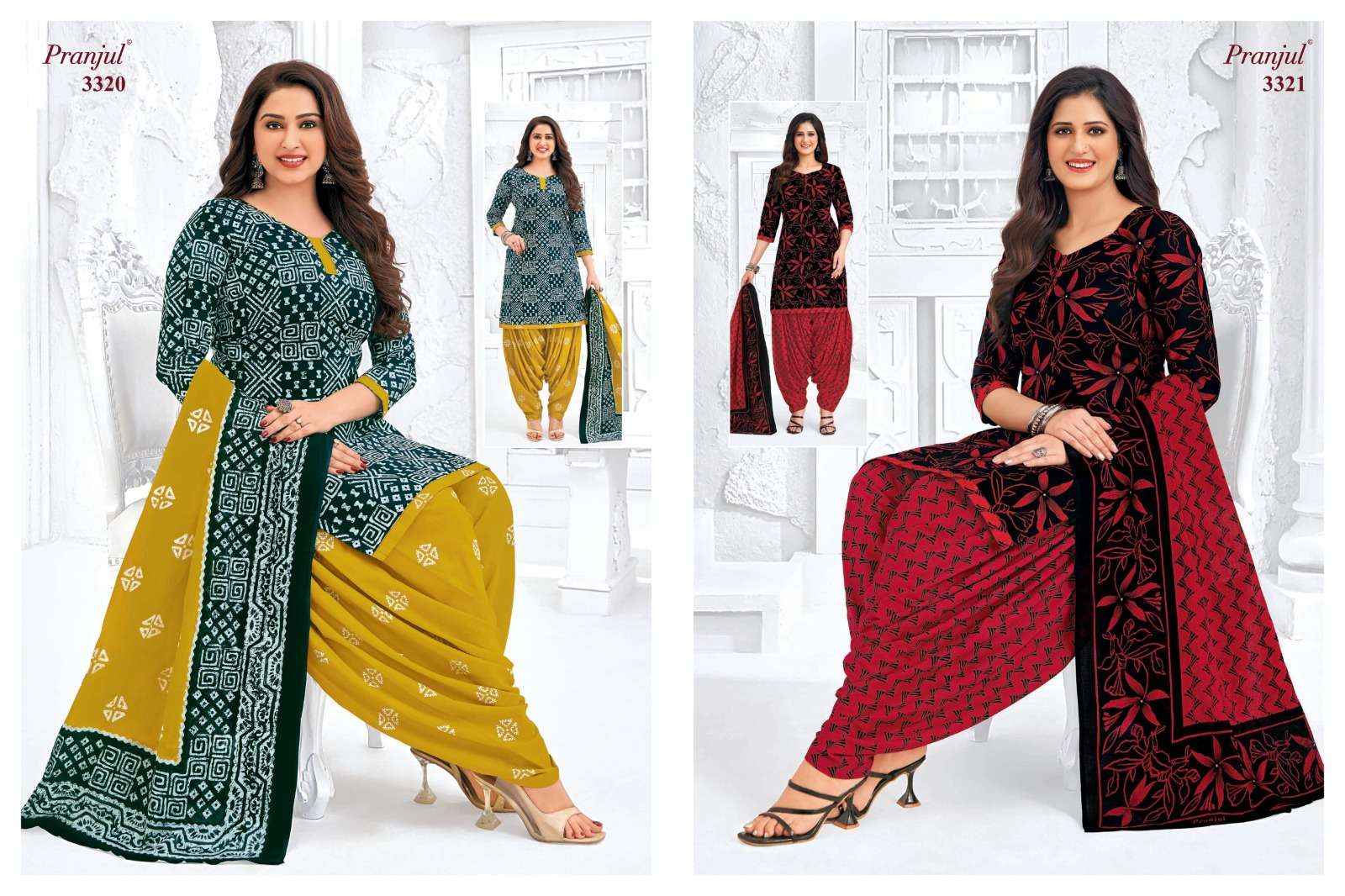 Pranjul Priyanshi Vol-33 Cotton Dress Material (36 pcs Catalogue)