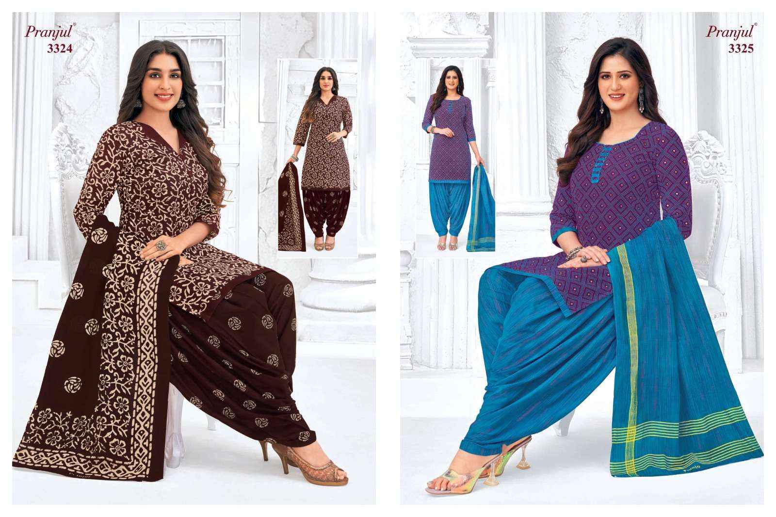 Pranjul Priyanshi Vol-33 Cotton Dress Material (36 pcs Catalogue)