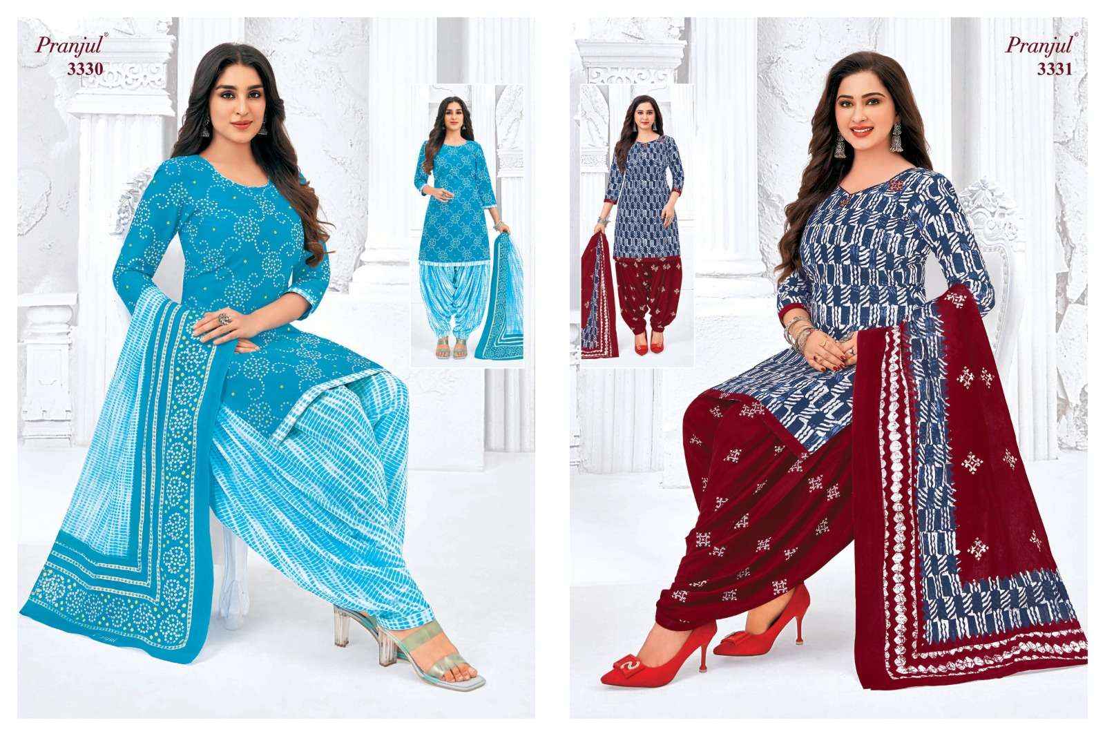 Pranjul Priyanshi Vol-33  Cotton Readymade Suit (30 pcs Catalogue)