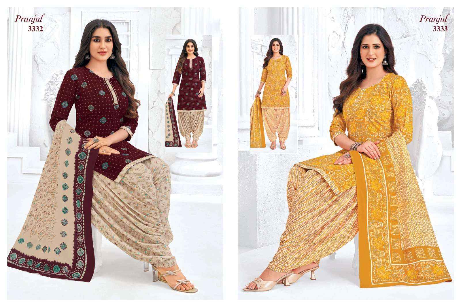 Pranjul Priyanshi Vol-33  Cotton Readymade Suit (30 pcs Catalogue)