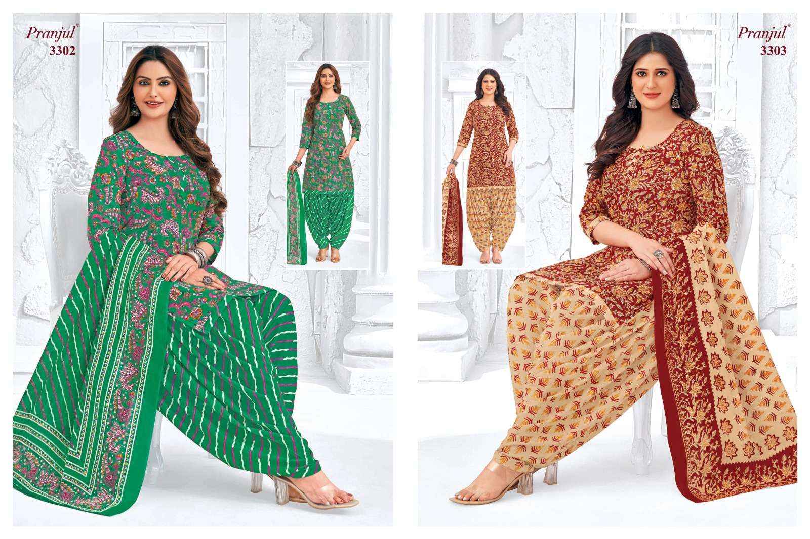 Pranjul Priyanshi Vol-33  Cotton Readymade Suit (30 pcs Catalogue)