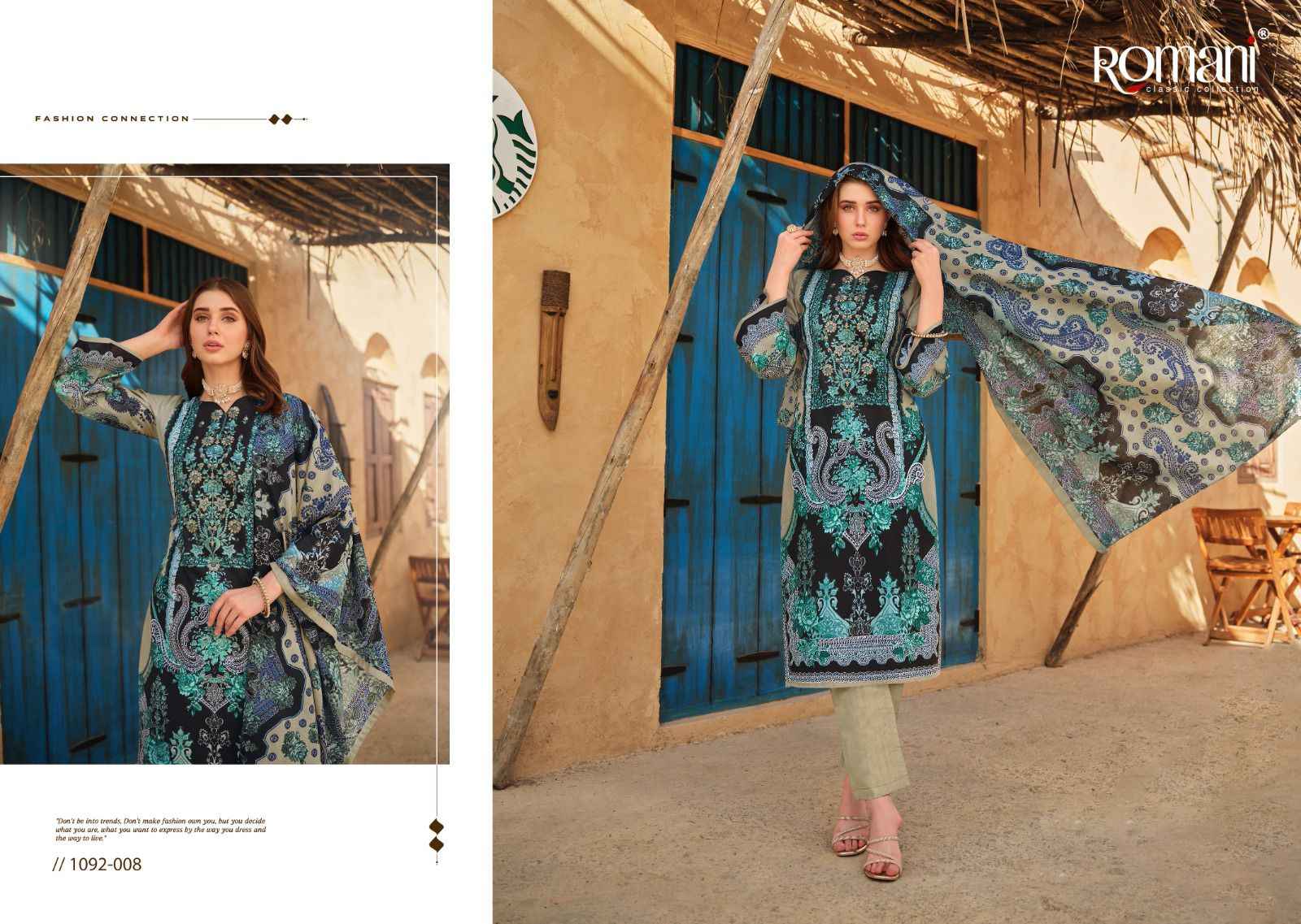 Romani Aarzu Vol-9 Cotton Dress Material (8 pcs Catalogue)