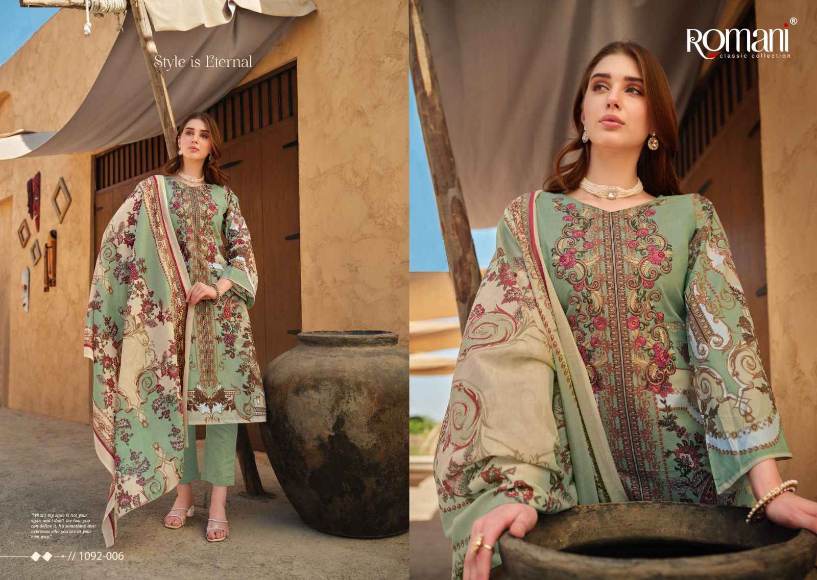 Romani Aarzu Vol-9 Cotton Dress Material (8 pcs Catalogue)