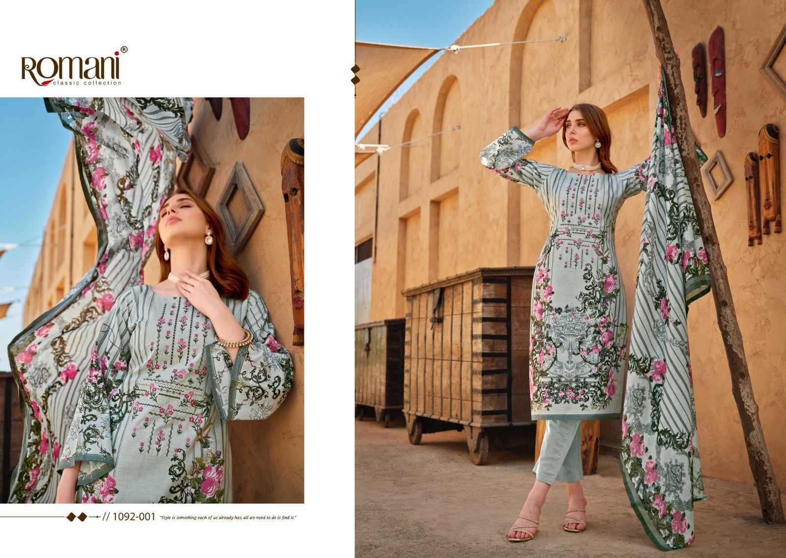 Romani Aarzu Vol-9 Cotton Dress Material (8 pcs Catalogue)
