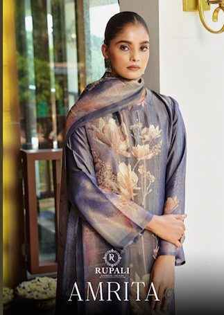 Rupali Fashion Amrita Simmer Tissue Dress Material (4 pcs Catalogue)