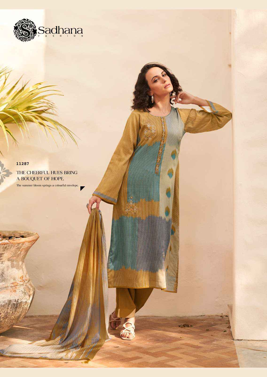 Sadhna Fashion Valencia Jam Cotton Dress Maerial (6 pcs Catalogue)