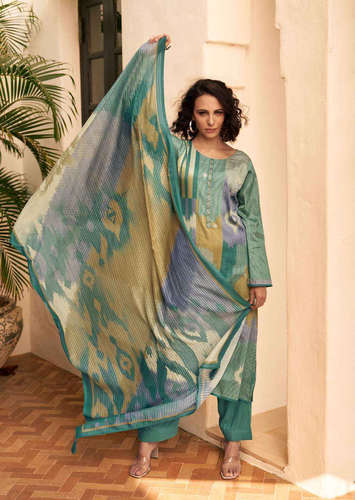 Sadhna Fashion Valencia Jam Cotton Dress Maerial (6 pcs Catalogue)