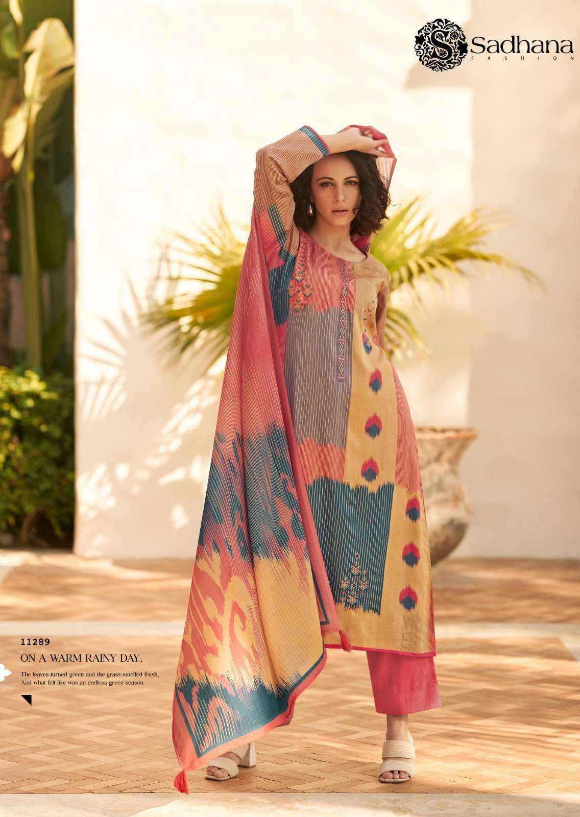 Sadhna Fashion Valencia Jam Cotton Dress Maerial (6 pcs Catalogue)