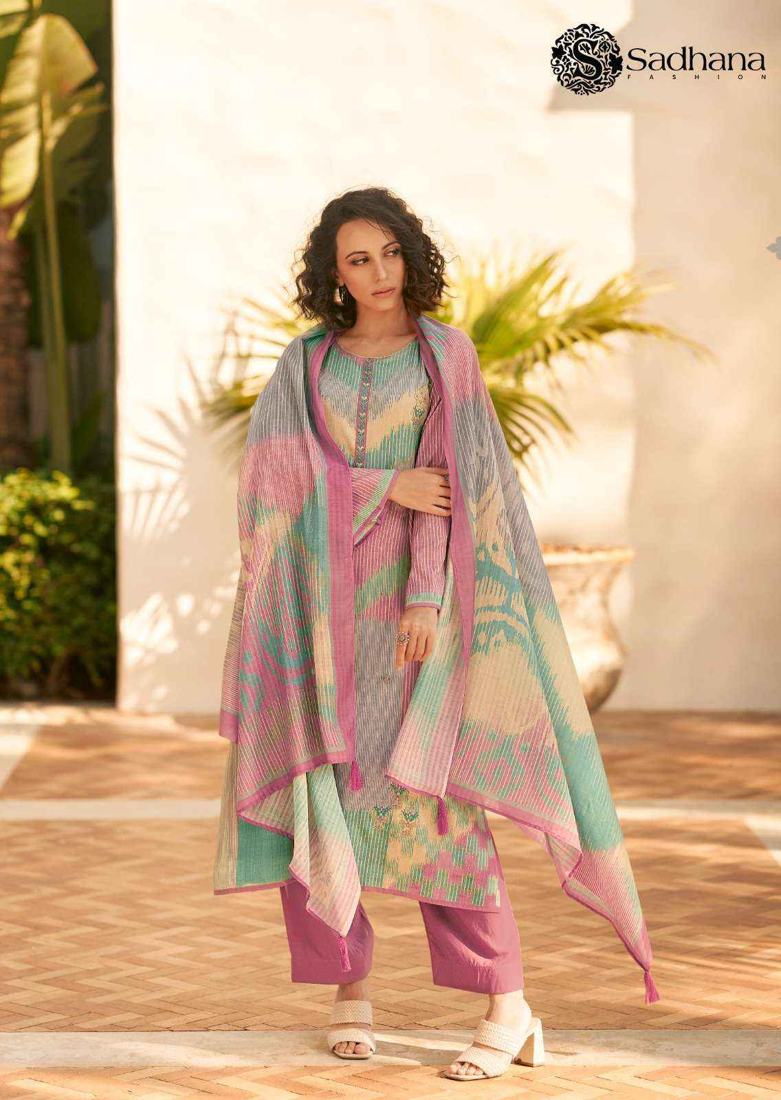 Sadhna Fashion Valencia Jam Cotton Dress Maerial (6 pcs Catalogue)