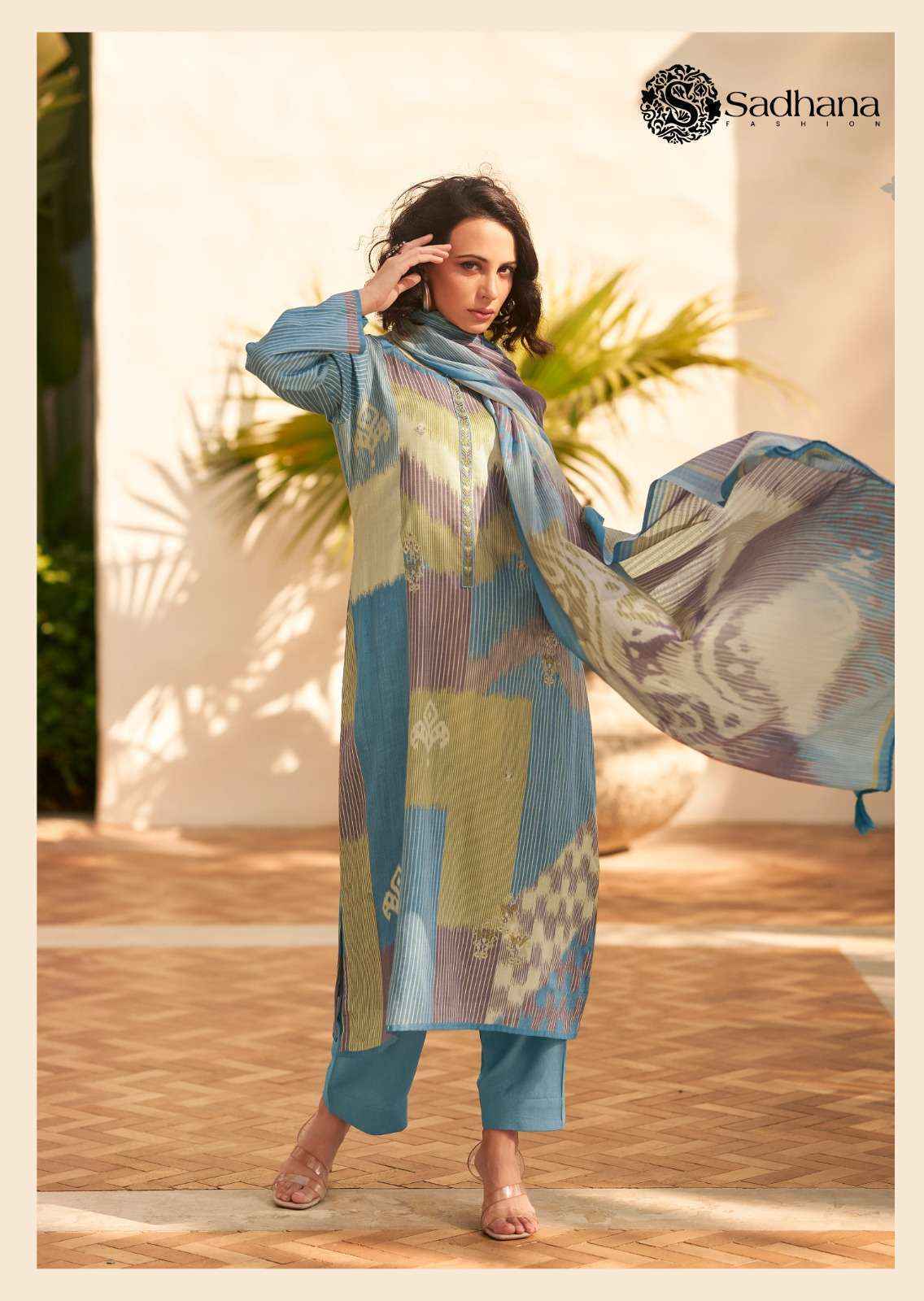 Sadhna Fashion Valencia Jam Cotton Dress Maerial (6 pcs Catalogue)