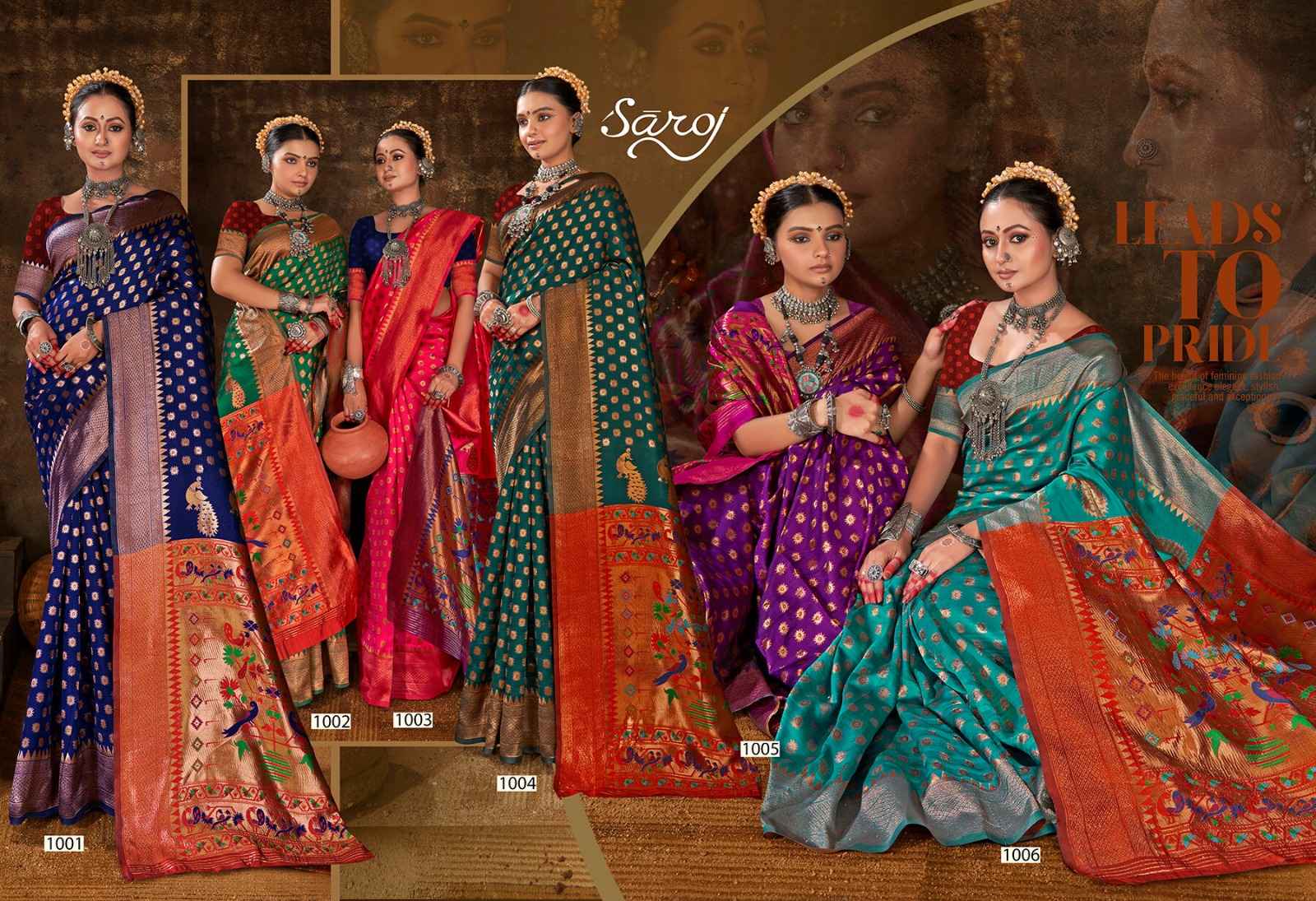 Saroj Morni Silk Soft Silk Saree (5 pcs Catalogue)