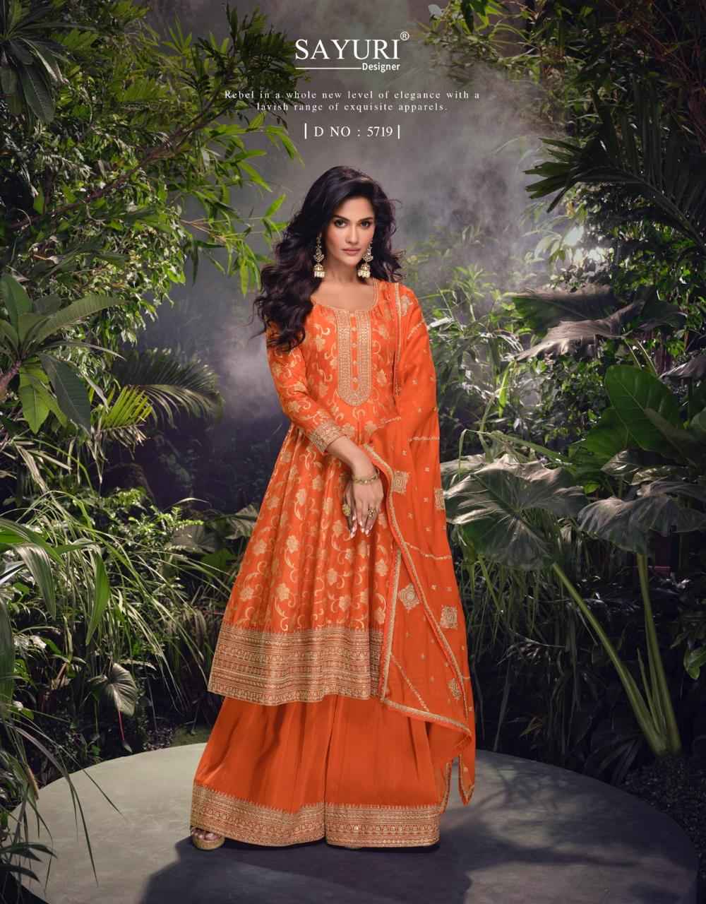 Sayuri Designer Akshara Readymade Viscouse Dress (3 pcs Catalogue)