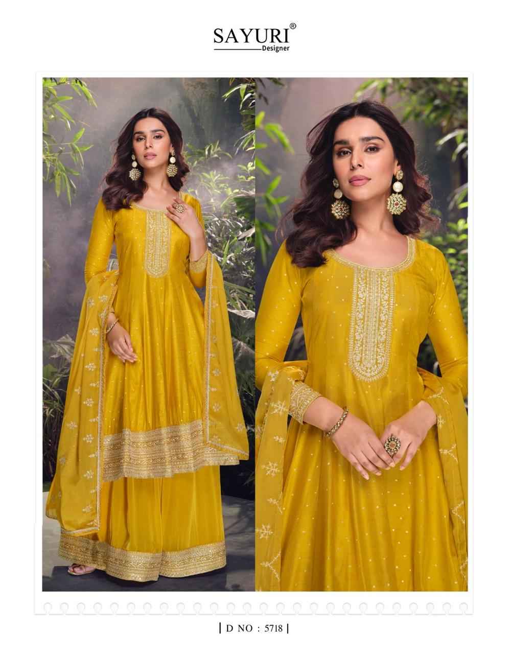 Sayuri Designer Akshara Readymade Viscouse Dress (3 pcs Catalogue)