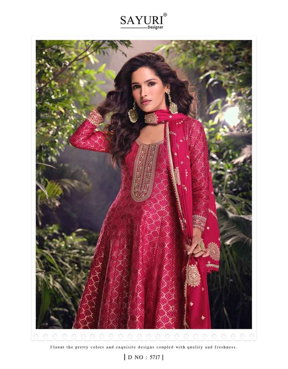 Sayuri Designer Akshara Readymade Viscouse Dress (3 pcs Catalogue)