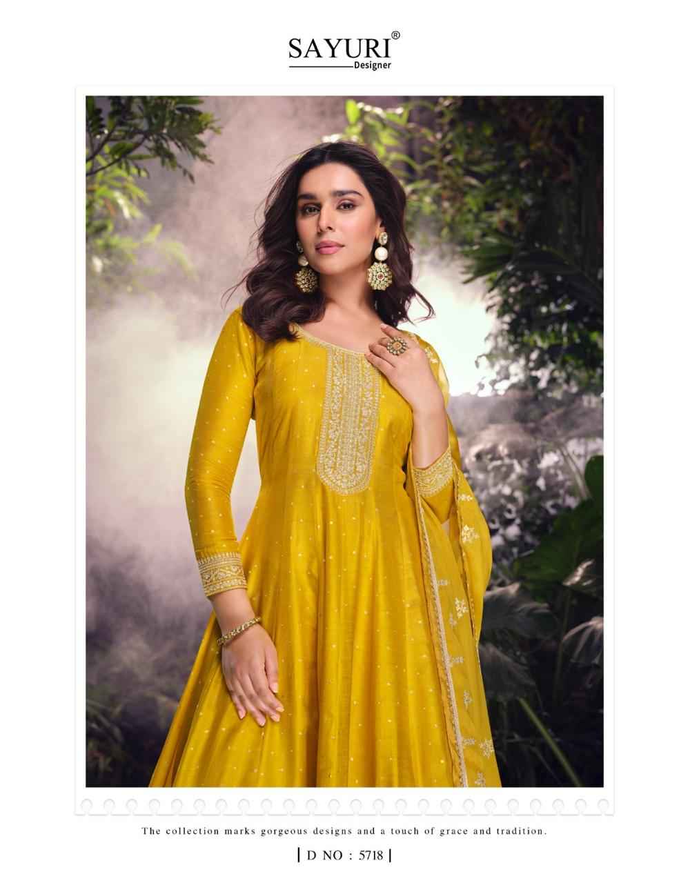 Sayuri Designer Akshara Readymade Viscouse Dress (3 pcs Catalogue)