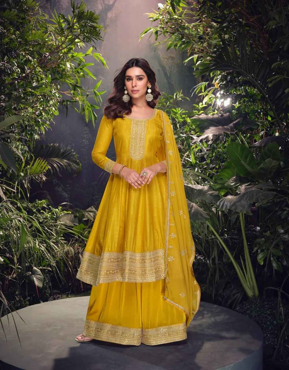 Sayuri Designer Akshara Readymade Viscouse Dress (3 pcs Catalogue)