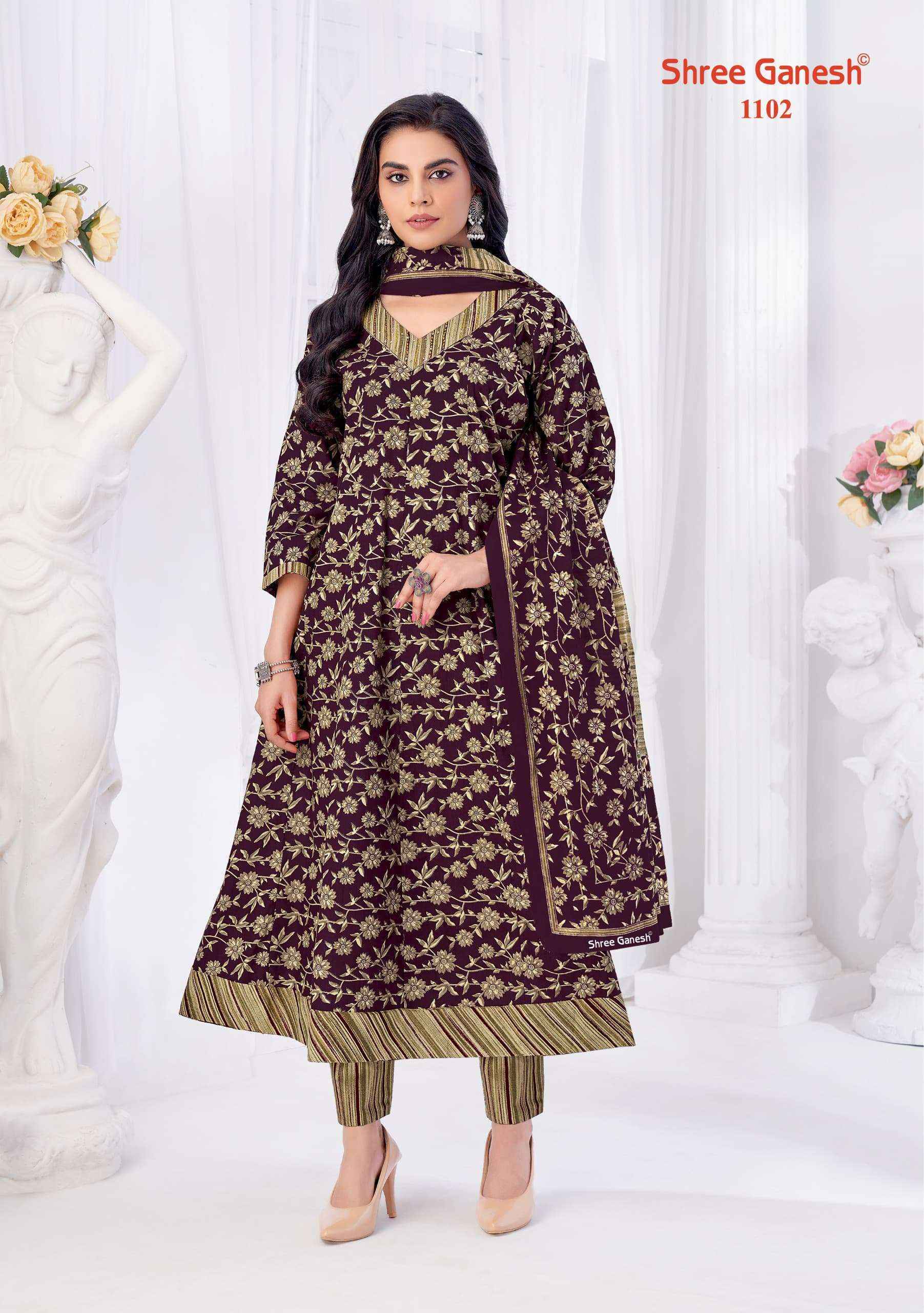 Shree Ganesh Zeenat Vol-1 Cotton Readymade Suit (9 pcs Catalogue)