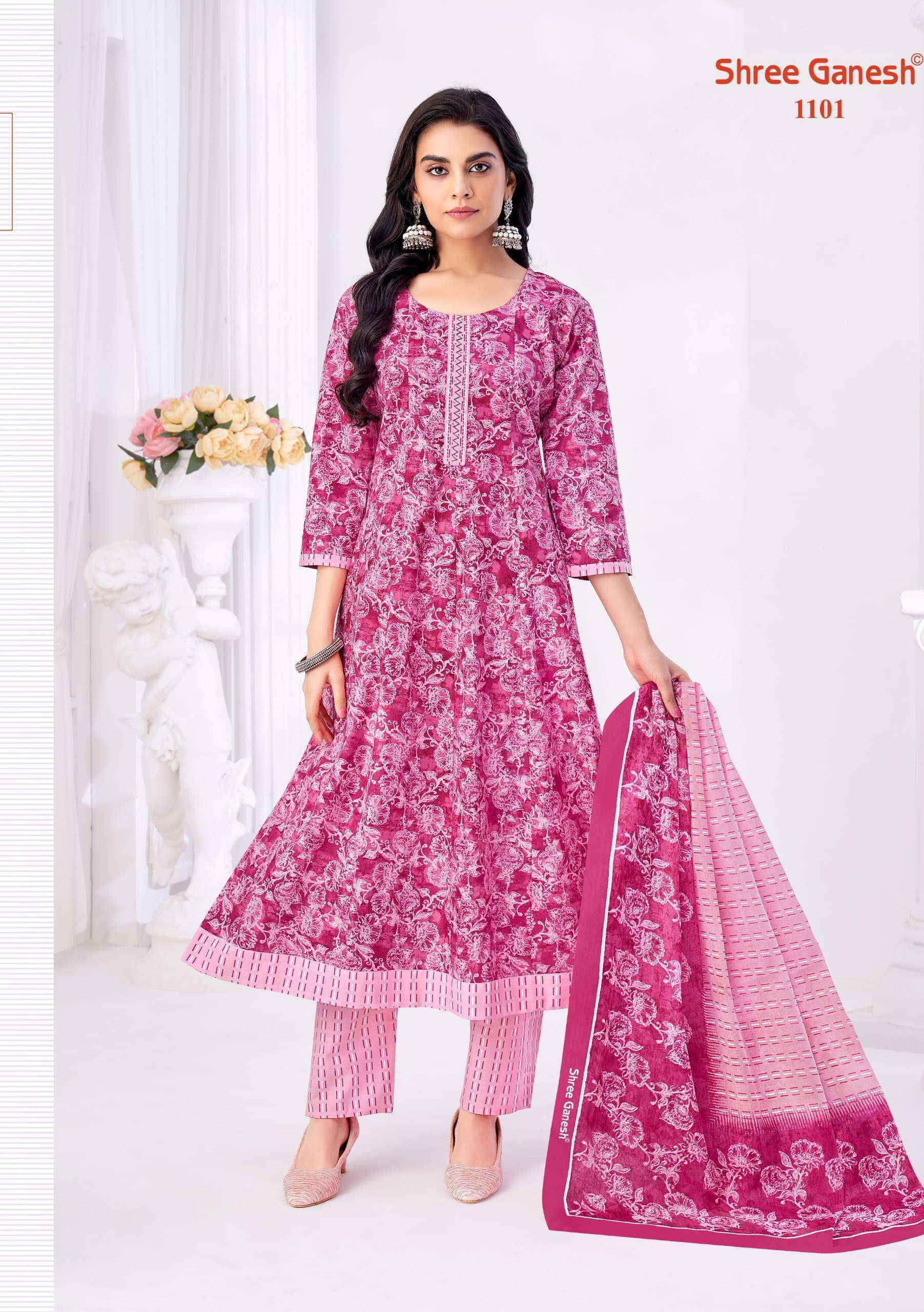 Shree Ganesh Zeenat Vol-1 Cotton Readymade Suit (9 pcs Catalogue)