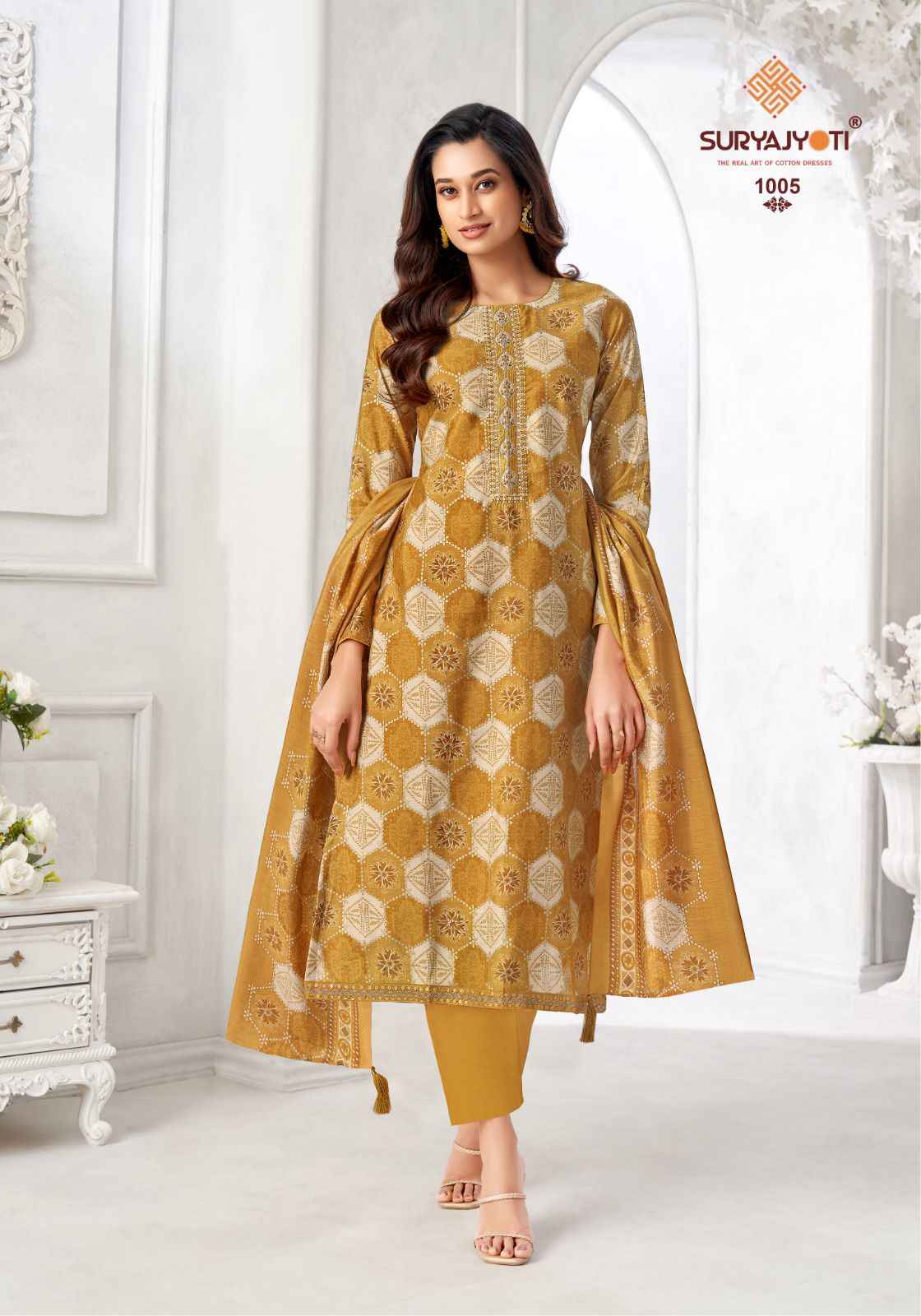 Suryajyoti Kuhu Vol-1 Pure Modal Dress Material (6 pcs Catalogue)