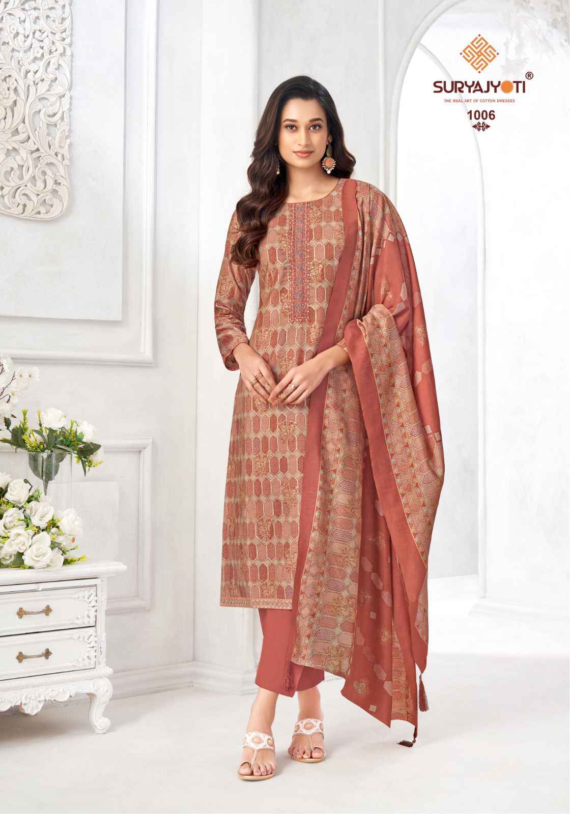 Suryajyoti Kuhu Vol-1 Pure Modal Dress Material (6 pcs Catalogue)