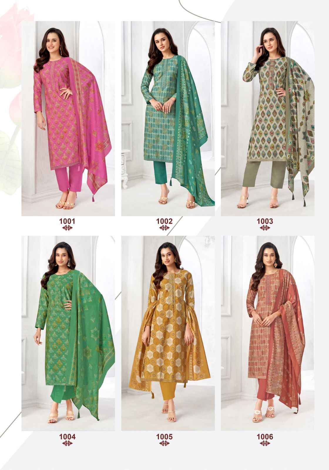 Suryajyoti Kuhu Vol-1 Pure Modal Dress Material (6 pcs Catalogue)