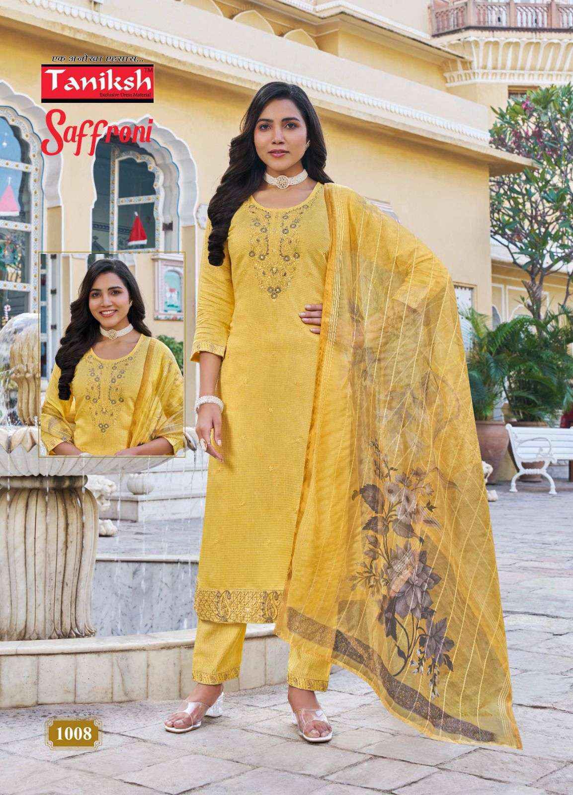 Taniksh Saffroni Vol-1 Silk Readymade Suit (8 pcs Catalogue)