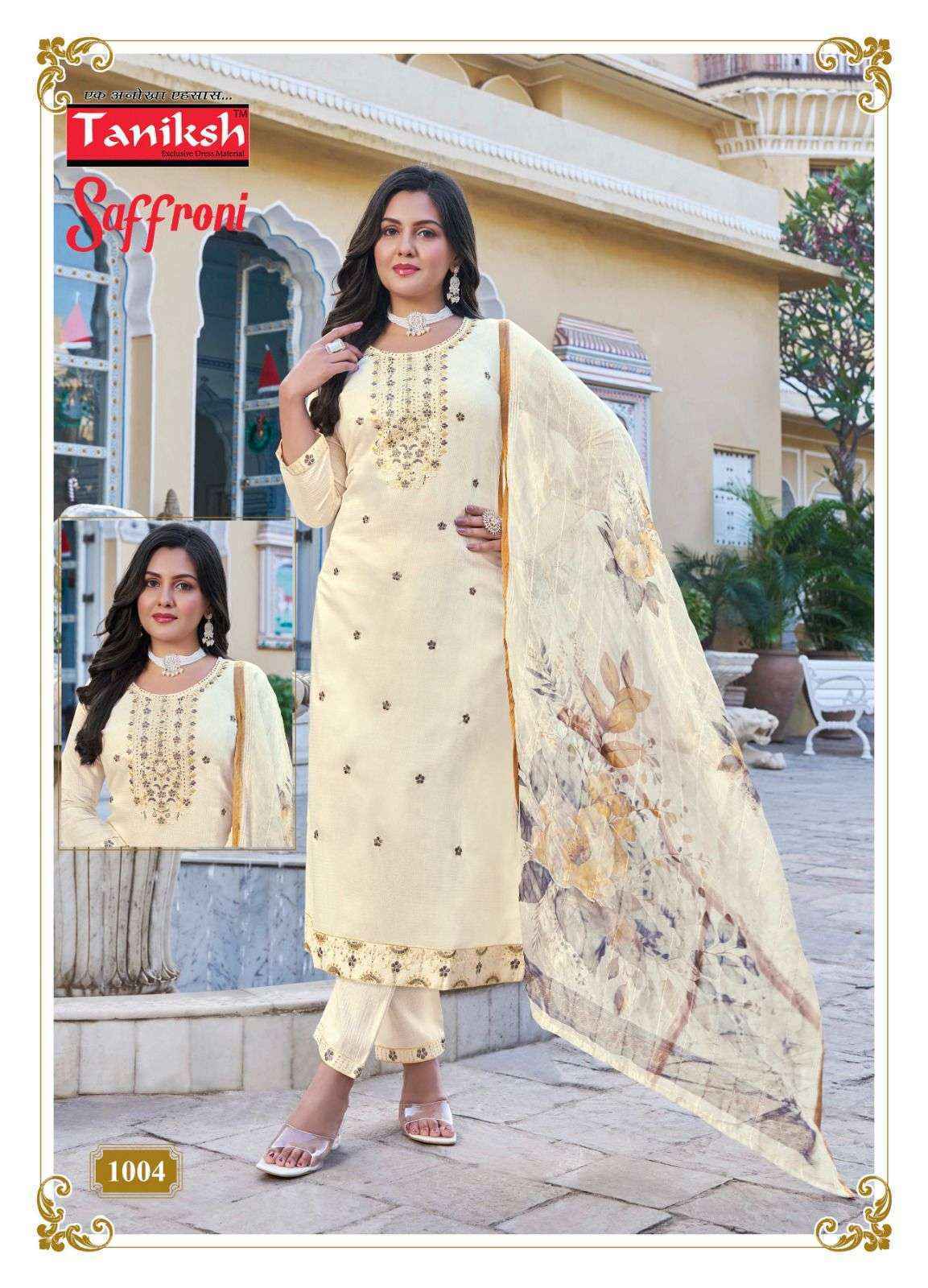 Taniksh Saffroni Vol-1 Silk Readymade Suit (8 pcs Catalogue)