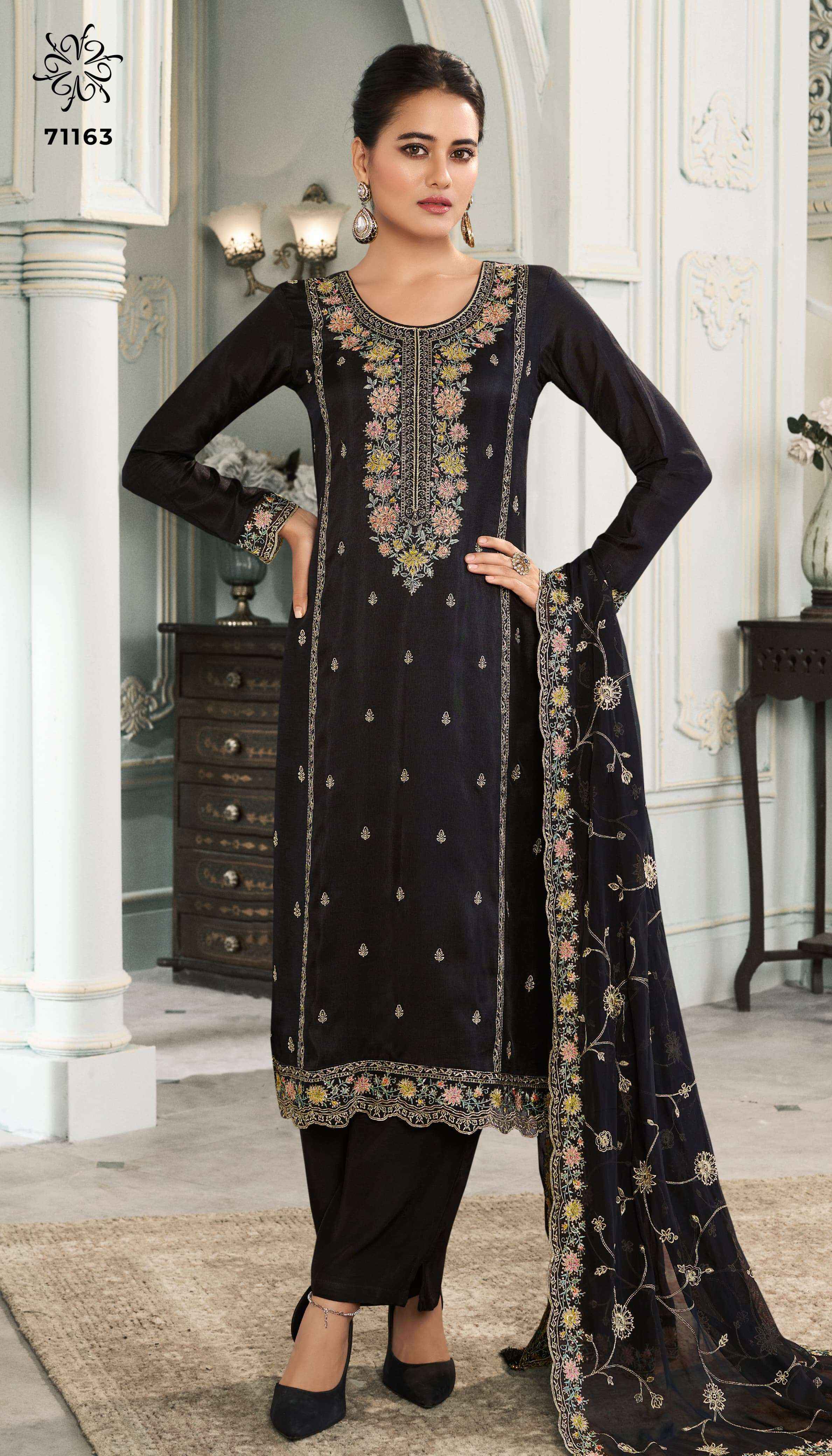 Vinay Fashion Kuleesh Multy Silk Dress Material (4 pcs Catalogue)