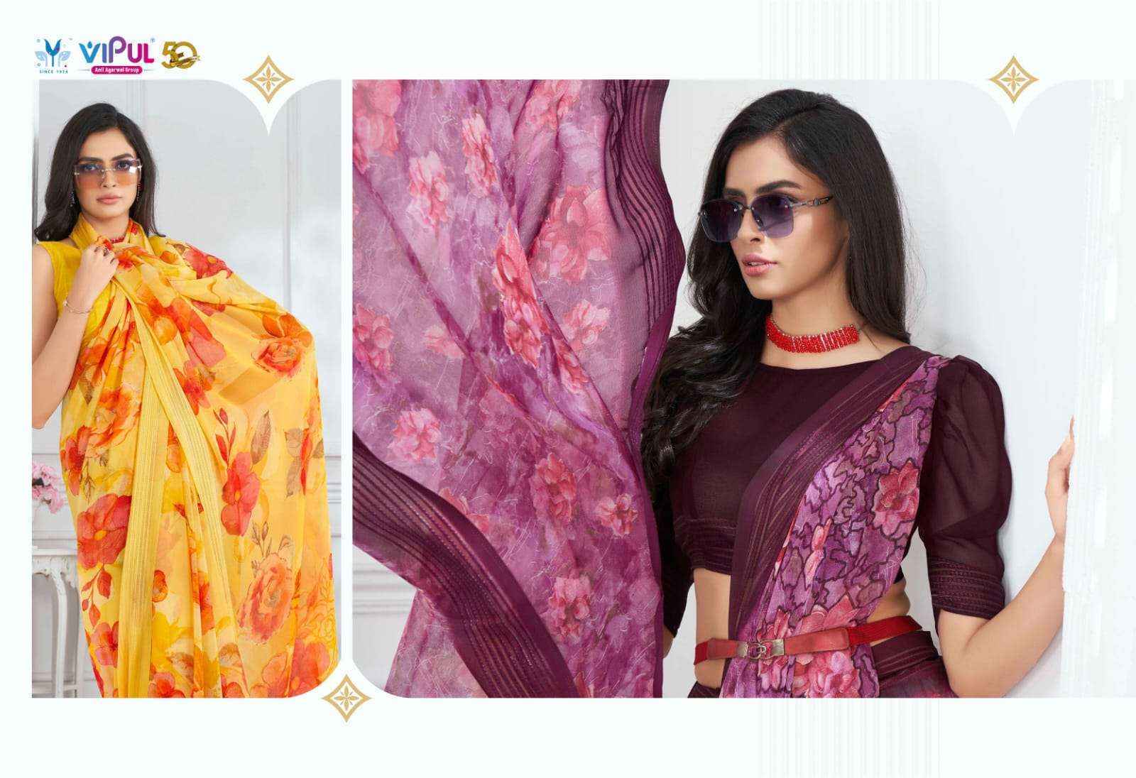 Vipul Falguni Vol-2 Georgette Saree (9 pcs Catalogue)
